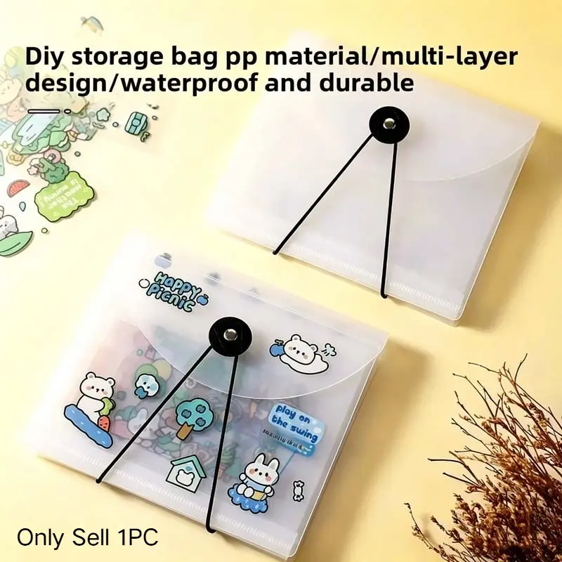 Multi-Layer A6 Plastic Accordion File, Large Capacity Organizer for Receipt, Document & Coin Holder