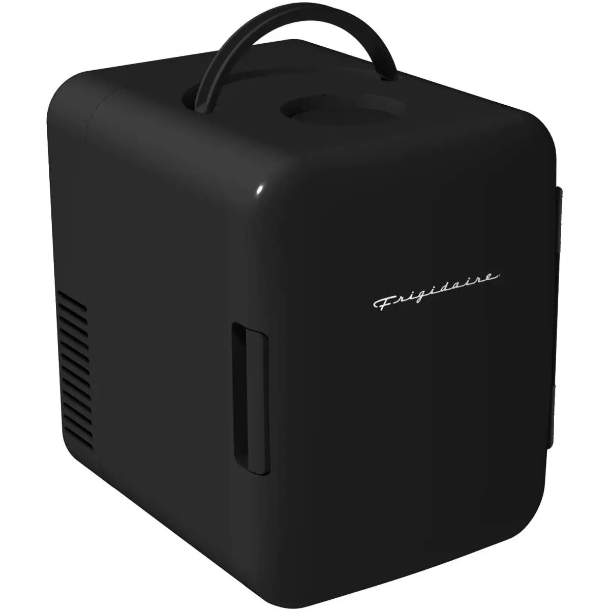 Frigidaire EFMIS129-BLACK Retro Design Mini Fridge - Quiet 6-Can Beverage Refrigerator, Black