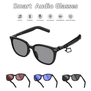 AI Smart Bluetooth Glasses for Men and Women, Gradient Tint,Real Time Translation, Voice Assistant, Hands-Free Calls, Indoor Protection for Iphone Android Music,Open-Ear Audio for Travel, Work Vlog