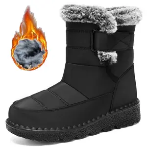 Snow Boots for Womens Winter Shoes: Warm Fur Lining Mid Calf Boots Women Anti Slip Waterproof Comfortable Outdoor Boot Women's Warm Winter Snow Boots Ankle Boots  for Outdoor Adventures
