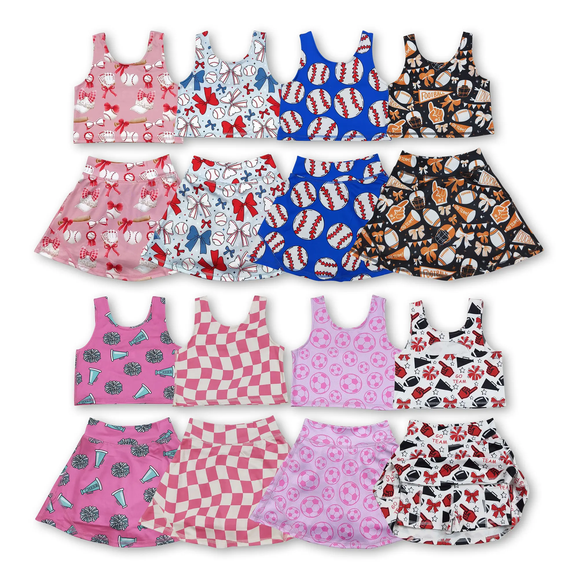 Kids Clothing Girls Quick-Dry Athletic Set, Floral Print Fabric Adds Style, Game Day Yoga Outfit for Girls, Quickdry, Sportswear Set For Game And Yoga, Stretch Fit Supports Active Play, Athleisure Girl's Sportswear