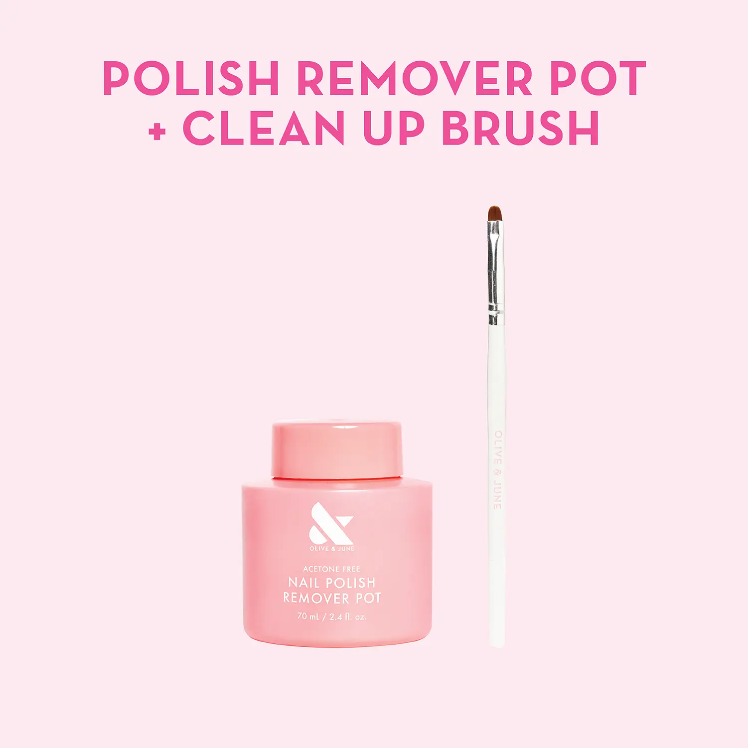 Polish Remover Pot + Clean Up Brush Polish Remover Pot + Clean Up Brush