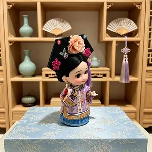 5 Inch Traditional Chinese Doll Ornament, Unique Folk Art Gift, Home Decor, Easter, Independence Day, Father's Day, Mother's Day, Birthday Present