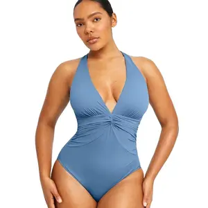Shapellx Smart Sculpt Ruched Twist-Front Shaping Swimsuit Sales
