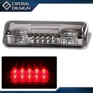 CROSSDESIGN Fit For 04-08 Ford F-150 Pickup Truck LED THIRD 3RD Brake Tail Light Lamp Smoked