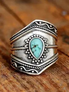 1 PC Fashion Ring Teardrop Bridal Rings For Women Wedding Engagement Valentine's Day Party Gift, Beautiful Rings