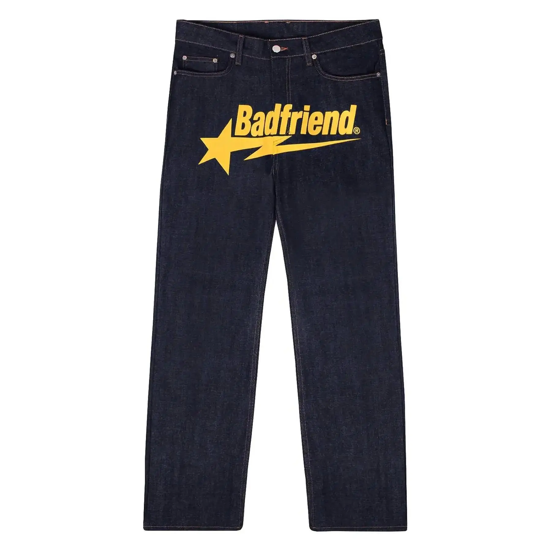 (Yellow Picture) Blue trousers