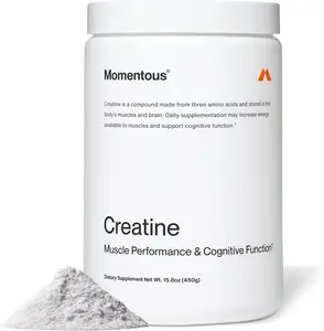 Momentous Creatine Monohydrate Powder - NSF Certified for Sport Healthcare Supplement, 5g per Serving, 90 Servings, Supports Strength, Lean Muscle & Recovery for Men & Women, Fitness & Workout Support pre,summerwins