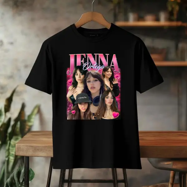 Jenna Ortega T-Shirt, Trendy Actress Tee for Movie Fans, Unisex Graphic Shirt