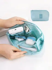 Portable Storage Bag for Cosmetics, Digital Cables, External Hard Drive, Power Bank, Earphones, Charger, Phone Case, Wireless Earbuds