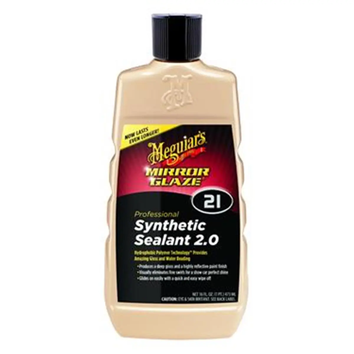 212 MAIN Meguiars M2116 Liquid Wax Metal Polish Synthetic Sealant, 16 oz Hand-Apply Formula for Deeper, Darker, More Reflective Paint Finish