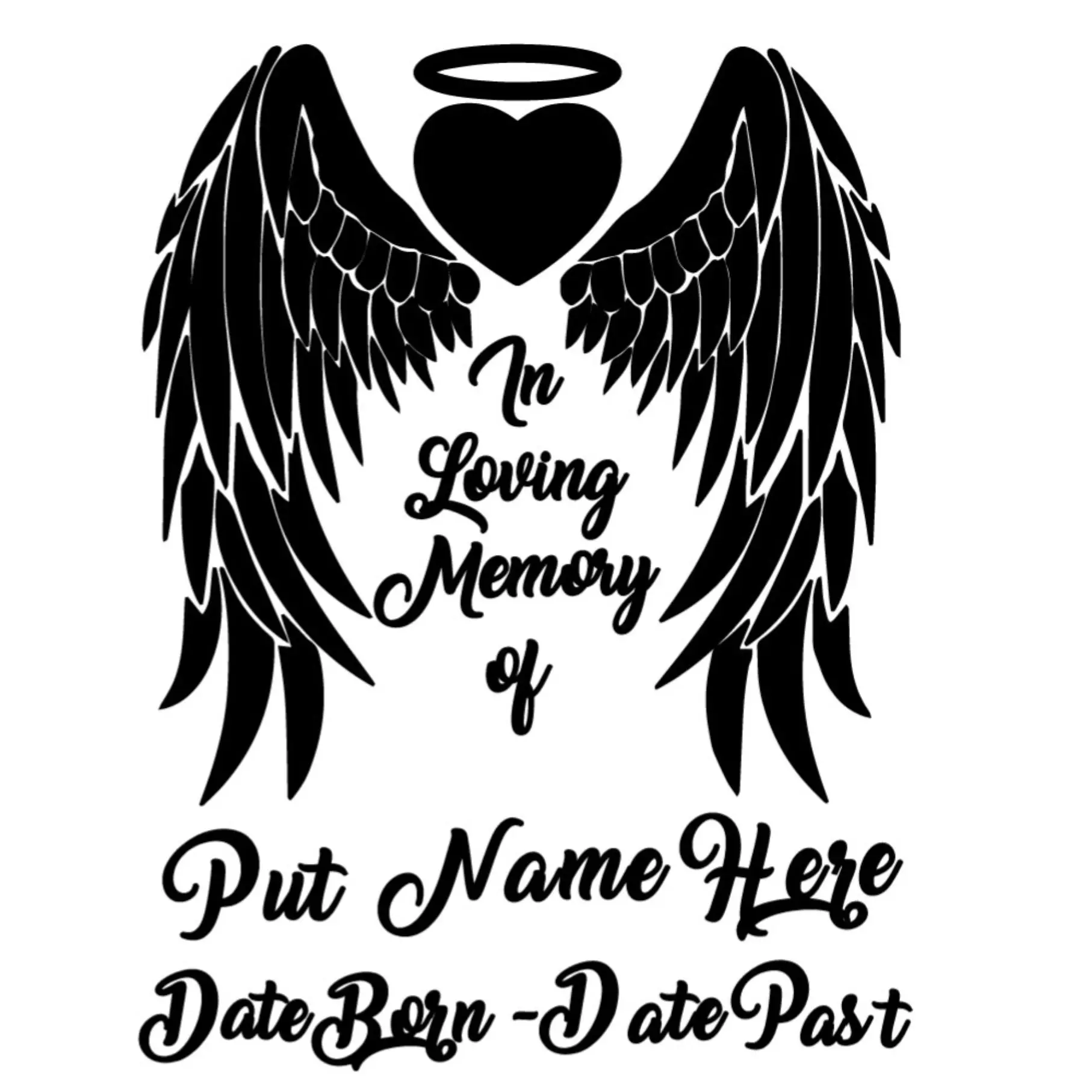 Memorial Decal Memorial Decal