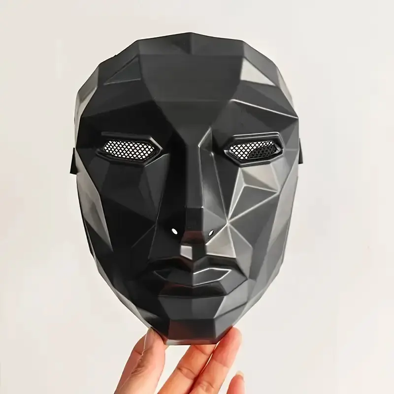 or Solid Color Mask, Halloween Christmas Holiday Gift Costume Face Cover, Korean Boss Game Mask, Thick Lightweight Universal Cos Mask, Creep Wolf Mask, Party Face Masks, Cool Mask, Mask Cosplay