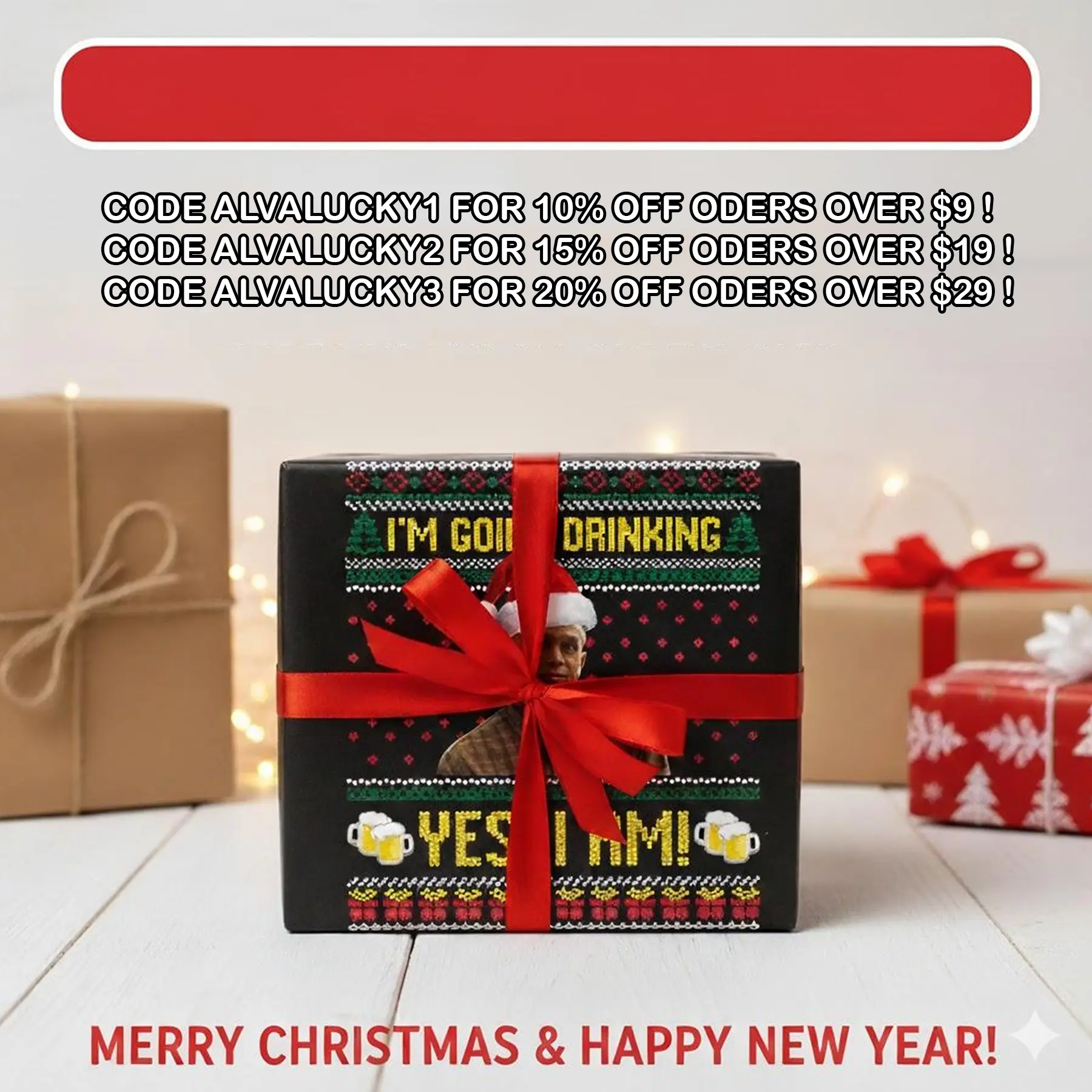 BLACK FRIDAY Gift You Voucher Code ALVALUCKY For All Product