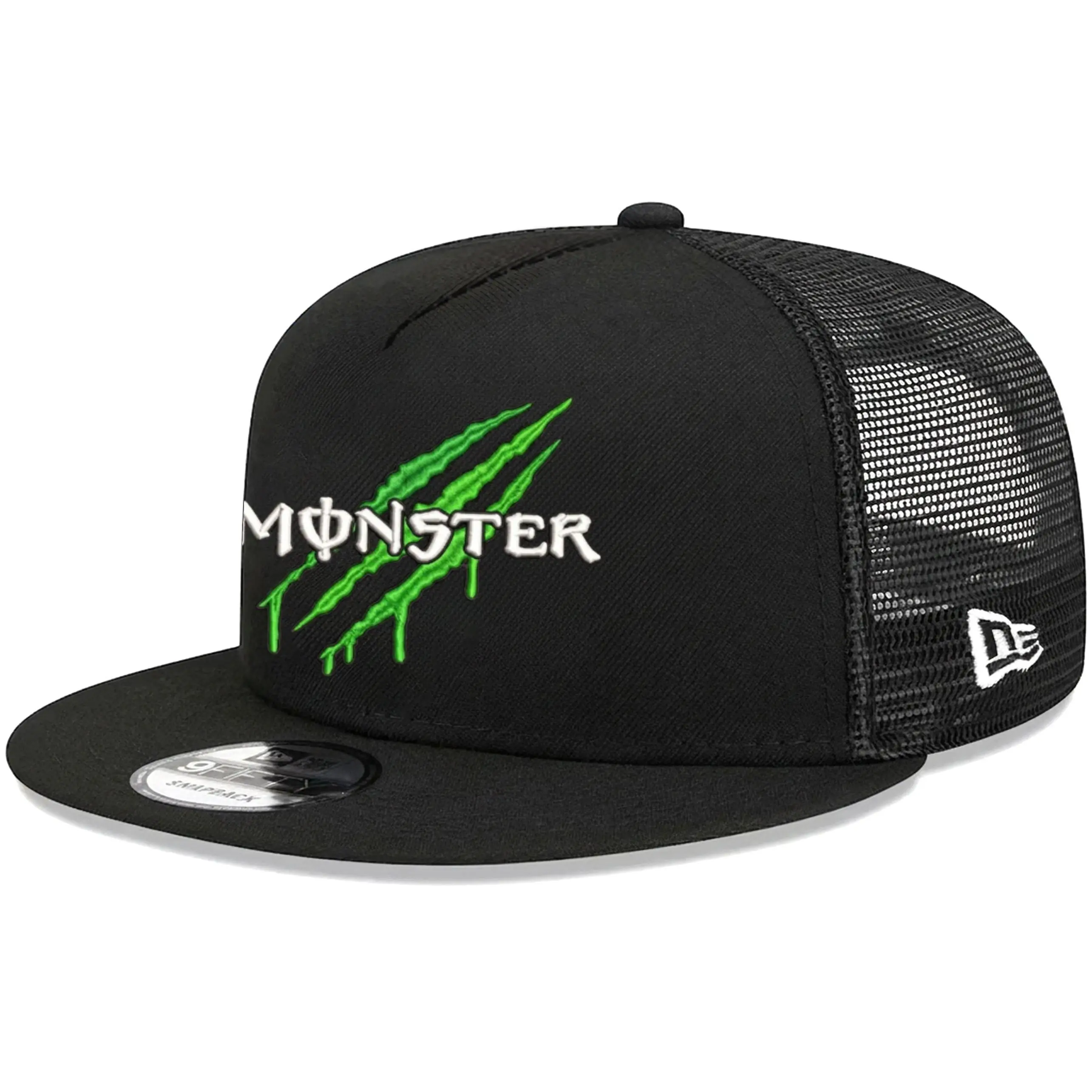 Monster Skull Hat, Punk Rock Embroidered Trucker Cap, Alternative Music Mesh Back Snapback, Band Fan Gift