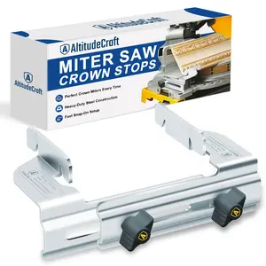 AltitudeCraft Crown Stops for Miter Saw - Simplifies Compound Angle Cutting, Heavy Duty Crown Molding Jig Fits DEWALT DWS780 DW718 DW716 & More