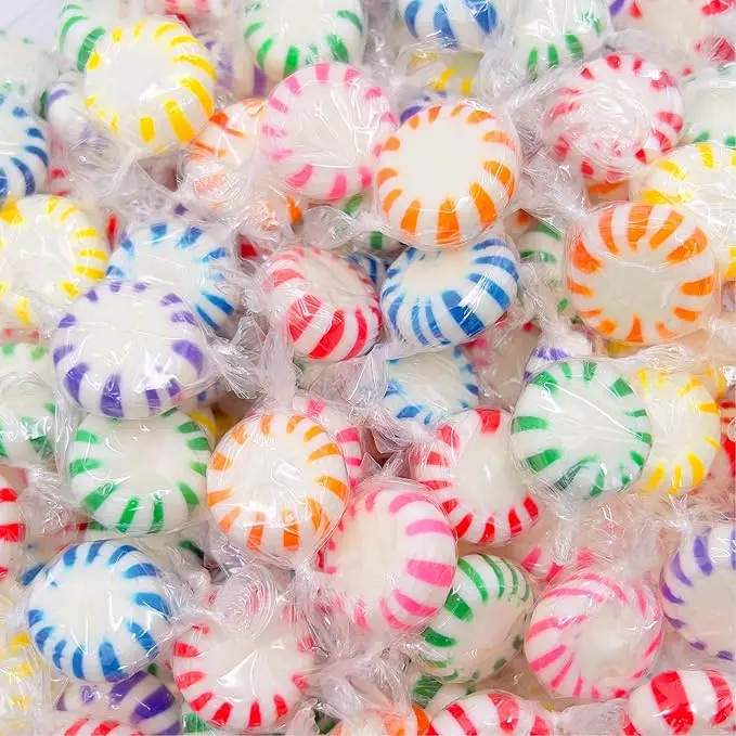 Fruit Starlight Hard Candy 1 lb Bulk Bag (Approx. 85 Pieces) Individually Wrapped Assorted Fruit Flavored Hard Candy Old Fashioned Starlight Candy for Candy Bowls Office Parties Pinatas & Holidays