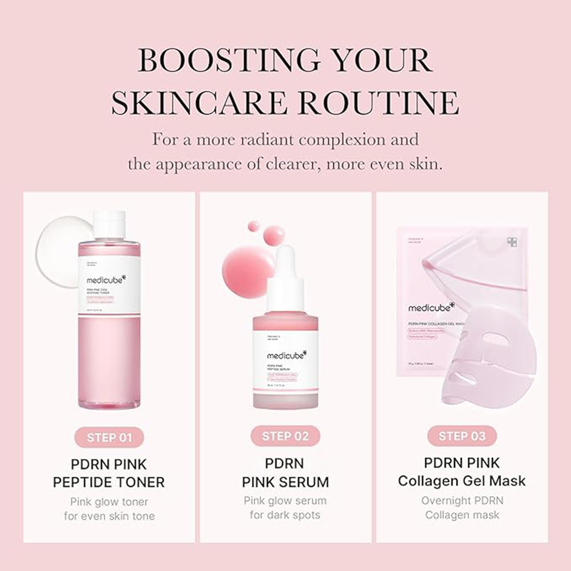 [medicube] PDRN Pink Cica Soothing Toner I Pink Glow Toner I Salmon DNA, Salmon PDRN, Hydrating, Moisturizing, Uneven Tone, Korean Skincare