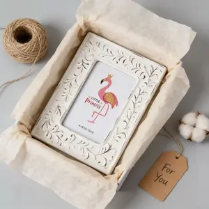 photo frame Ceramic 4x6 vintage white frame  gallery  Suitable for wedding gifts  For friends, family and loved ones to display precious memories
