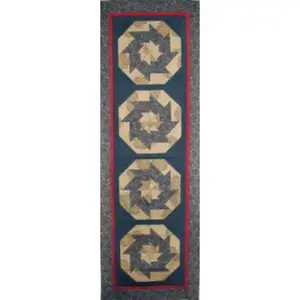 Pinwheels on the Run Table Runner Pattern by Marlous Designs Two Sizes