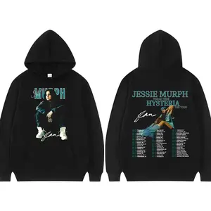 Jessie Murph Worldwide Hysteria Tour 2025 Merch Sweatshirts Men Women's Fashion Vintage Hoodie Comfort Long Sleeve Loose Hoodies 7BF