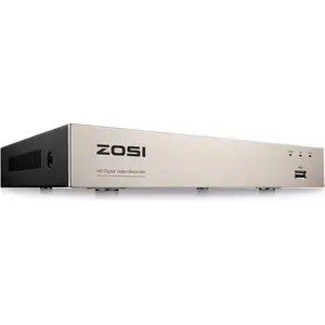 ZOSI 1080P 8 Channel CCTV DVR system with AI Human/Vehicle Detection, H.265+ Hybrid 4-in-1 Home Surveillance Wired DVR for HD-TVI/CVI/CVBS/AHD Analog Security Camera (No HDD)