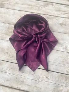 Deep Purple Wild Rag, 35"x 35", Western Wild Rag, Boho, Cowboy Scarf