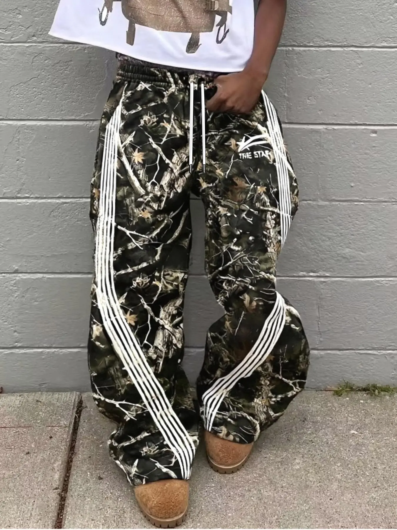 Men's Camo Print Straight Leg Sweatpants, Street Fashion Casual Regular Fit Camo Print Trousers for Daily Wear, Men's Bottoms for Summer, Athletic Casual Pants, Athleisure Style Sweatpants, Casual Sport Pants, Leisure Sports Pants