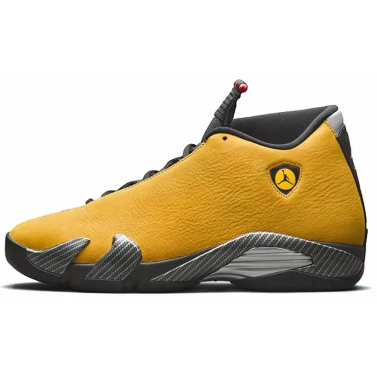 NIKE Air Jordan 14 Retro 'Reverse Ferrari' Men's Lace-Up Sneakers - Leather Upper, Cushioned Midsole, Unique Reverse Colorway, Bold Retro Look, Lightweight Casual Wear, True Size, Most Feet Fit, Ideal for Sneakerheads Collectors (US M 10)