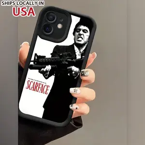 Case for iPhone 16 Pro Max 15 Plus 14 13 12 11 XS XR gangster Pattern Drop Protection Shockproof Soft Silicone smartphone Cover Protector Protective