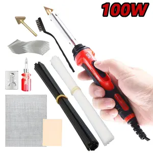 Plastic Welder Kit 2 In 1 Upgraded Portable Quick Heating Repair Tool With 2 Welding Heads & Soldering Iron Gun For DIY Crafts & Professional Surface Repairs Eu Plug