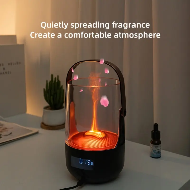 USB-Powered Fireplace Flame Humidifier & Aromatherapy Diffuser No Batteries Required USB-Powered Fireplace Flame Humidifier & Aromatherapy Diffuser No Batteries Required