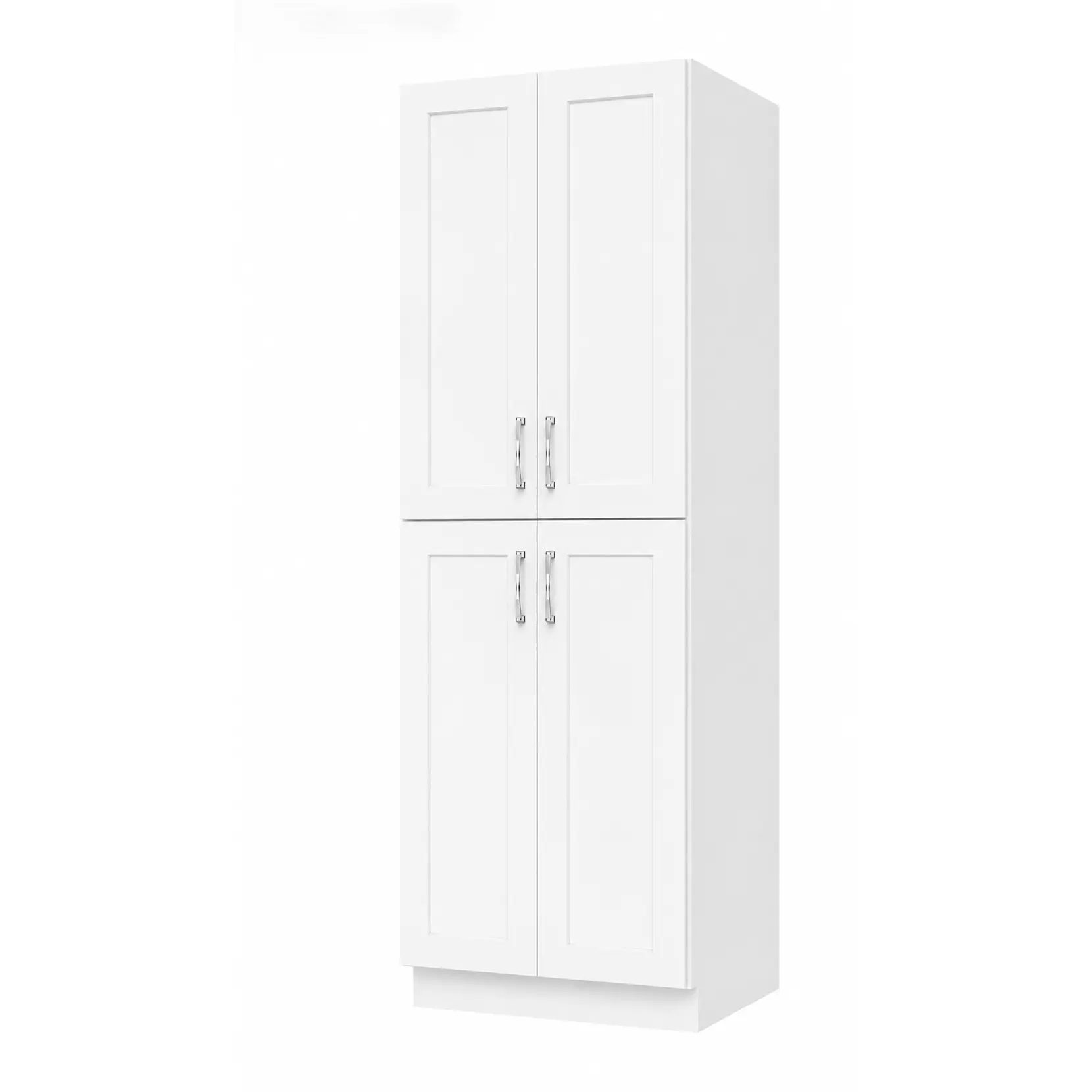 U309624 | Utility Wall Pantry Cabinet | 30"W x 96"H x 24"D | 4 Doors | 5 Shelves | Launch Cabinet Collection