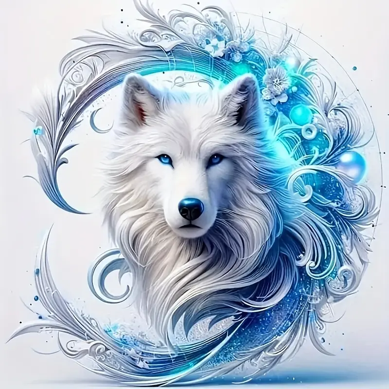 Wolf Pattern Car Sticker, Car Window Decal, Glitter Animal Sticker, Self-adhesive Car Decal, Vehicle Decoration, Decals for Vehicles, High Glossy Surface Sticker for Cars, Notebooks, Trucks, Motorcycles, Walls, Glass, metallic, Ceramic