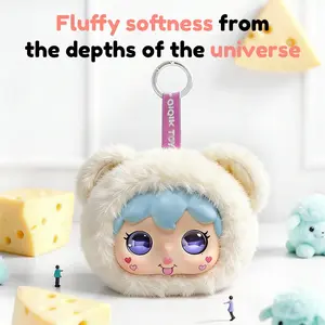 AI Buddy Smart Electronic Pet - ChatGPT Powered Talking Plush Toy for Kids, Interactive Voice Dialogue, Storytelling & Music, Fluffy AI Keychain for Backpack, Emotional Companion Gift to Help Kids Put Down Phones