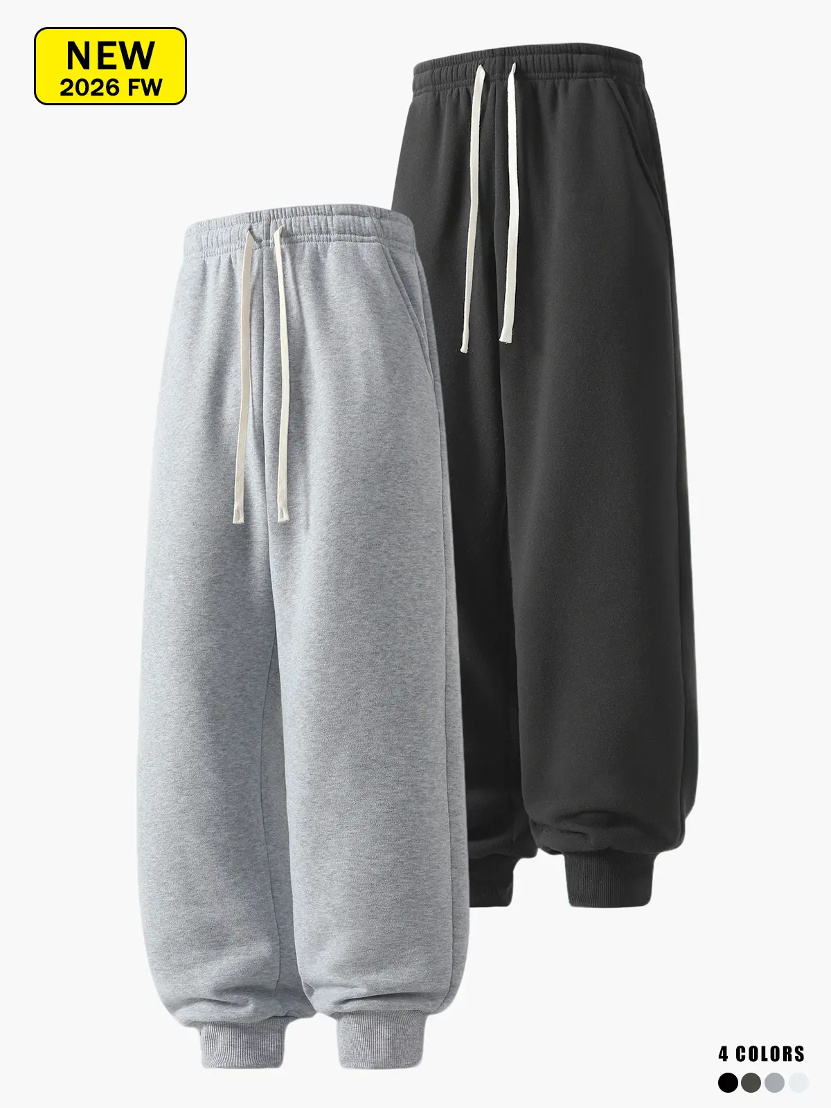 Men’s autumn/winter casual jogger knit sweatpants, loose and comfortable, soft and skin-friendly, suitable for running, fitness, and other outdoor activities.