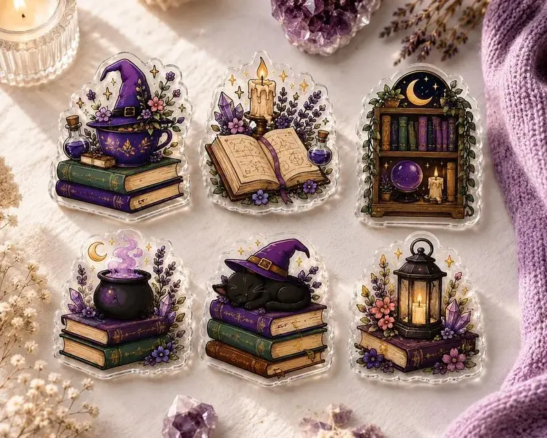 Kawaii Book Black Cat Bookish Halloween Phone Grip, Spooky Cat Pop Socket, Book Lover Gift, Fall Reader Accessory, Gothic Cozy Phone Holder