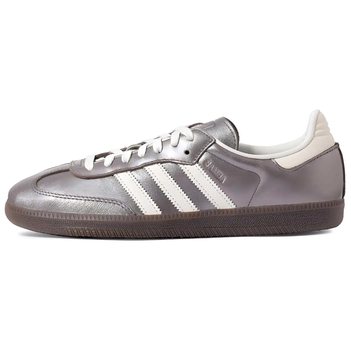 Women's Adidas Samba Og Casual Footwear - 'Metallic Purple Gum' Sneaker, Women's Trainer Shoe JI4219, Classic, Gum Bottom Casual Trainers, Closed, Three Stripes