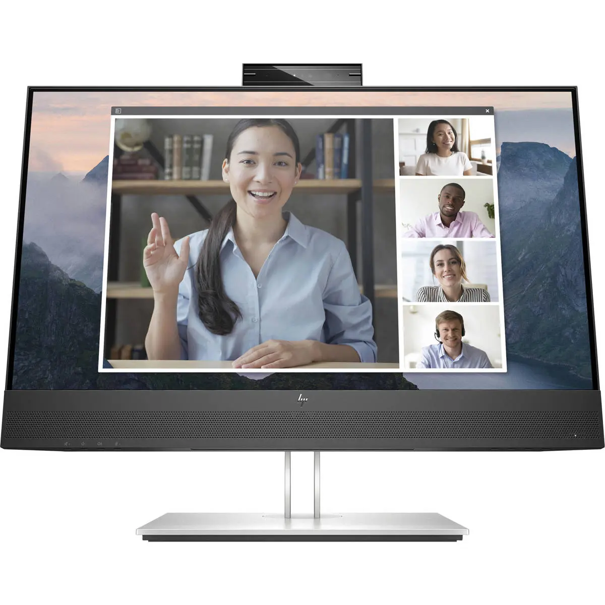 HP E24mv G4 23.8" 16:9 Full HD Video Conferencing IPS LCD Monitor, Built-In Speaker