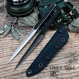 High-Hardness 440C Blade with Sheath, Aluminum Handle, Multi-Purpose Fixed-Blade Knife, EDC Pocket Knife, Outdoor Utility Knife, Jungle Survival Cutting Tool, Tactical Knives, Portable Multipurpose Knives