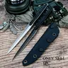 440C Stainless Steel Fixed-Blade Knife with Sheath, Aluminum Handle Outdoor Utility Knife for Camping, Hiking and Survival, Outdoor Knives