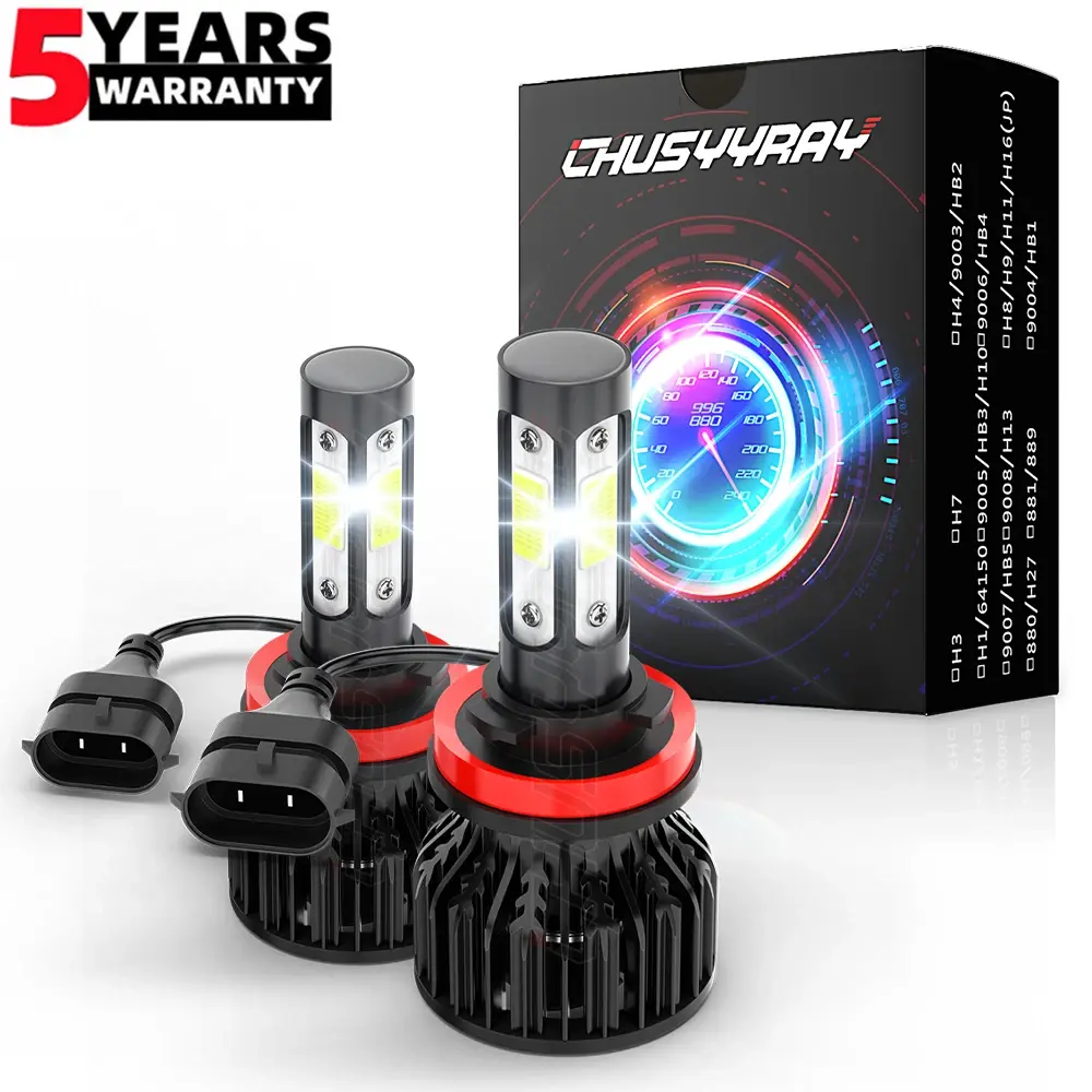 H11 LED Headlight Low Beam Bulbs For Chevy Silverado 1500 2500HD 3500 2007 2008 2009 2010 2011 2012 2013 2014 2015 2016 2017 2018 2019 Vehicle Led