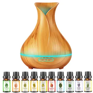 Diffuserlove Aromatic Essential oil diffuser with 10 essential oils light automatic off Cold mist humidifier with  Aromatherapy diffuser Essential Oil diffuser for room home office