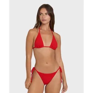 Rising Tide Remi Triangle Bikini Top - Fiesta Red