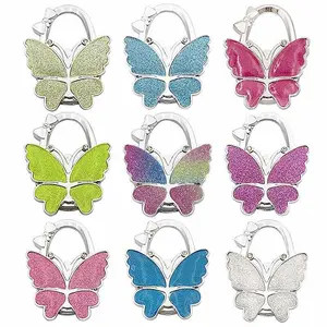 Butterfly Portable Purse Hook for Table Foldable Handbag Hanger Folding Bag Holder