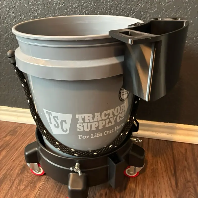 Universal 5 Gallon Bucket Storage Mount | 3D Printed | Fits Yeti, Tractor Supply, Lowes, Home Depot, Harbor Freight | Made in USA