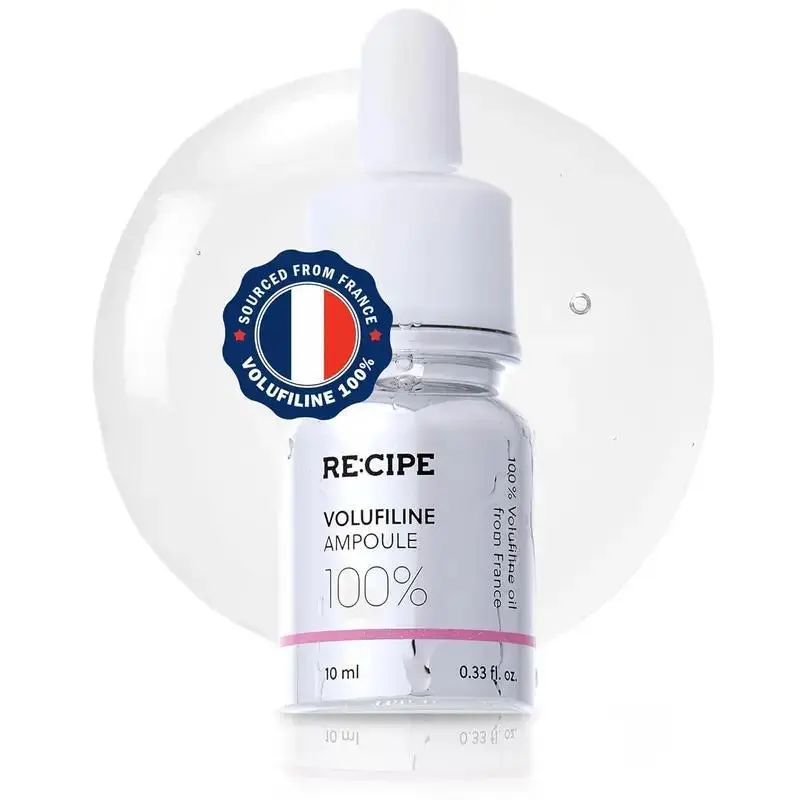 RE:CIPE Pure Volufiline Serum 0.33 fl oz, Official Sederma Ampoule From France - Hydrating & Age-Defying DIY Skin Care Booster for Face & Body with Elevated Resilience Formula