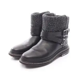 Pre-owned CHANEL Other Small Leather Goods Coco Mark Fabric Leather Boots