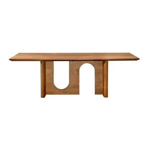 Satra 92" Walnut Rectangular Dining Table