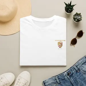 Porsche Crest Logo T-Shirt | Classic Automotive Emblem Tee